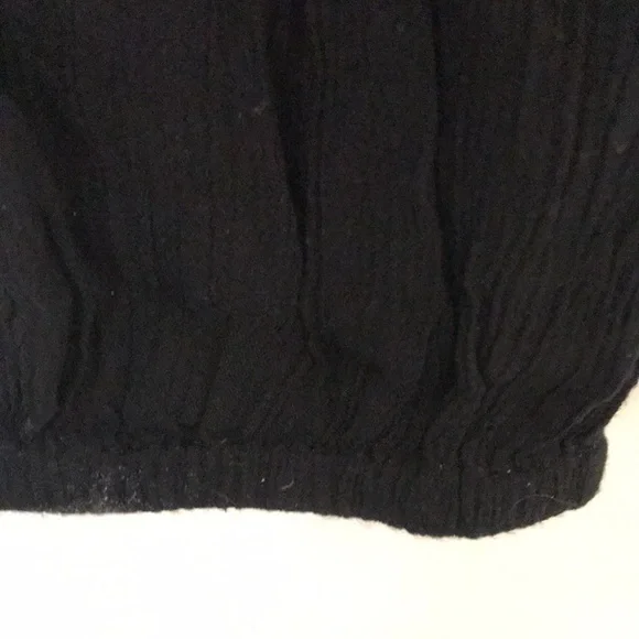 Free people black pants little design at top - Picture 4 of 10